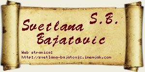 Svetlana Bajatović vizit kartica